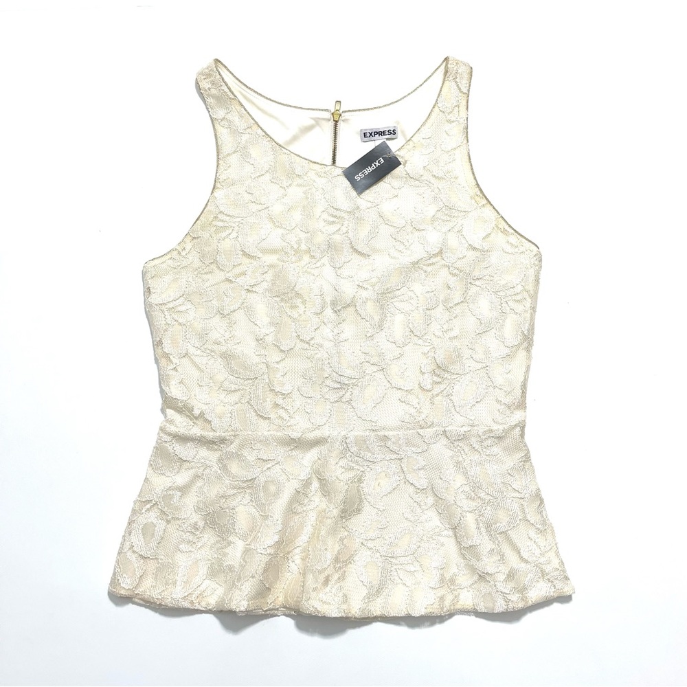 Express Lace Zip Back Dress Top